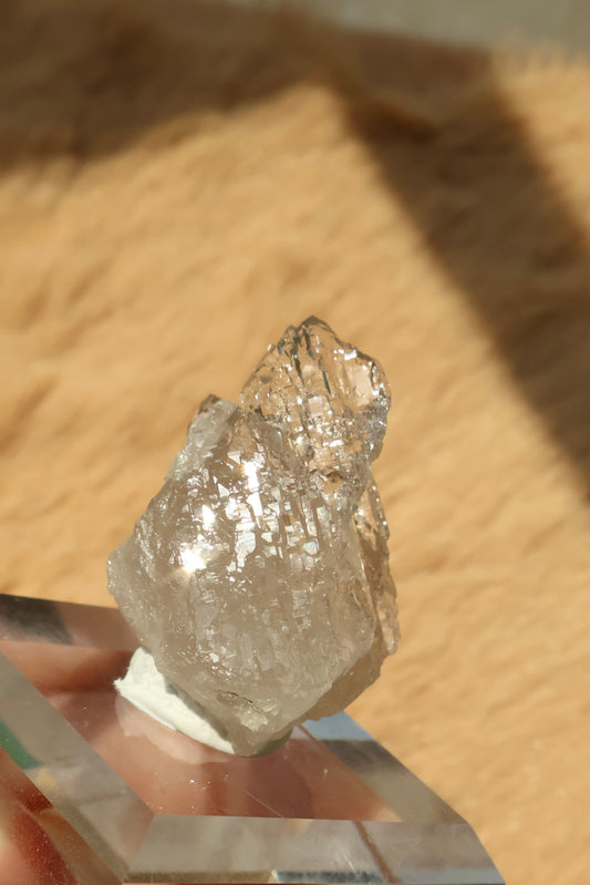 Switzerland Light Smoky Quartz, Nirvana Eroded Crystal - 17g