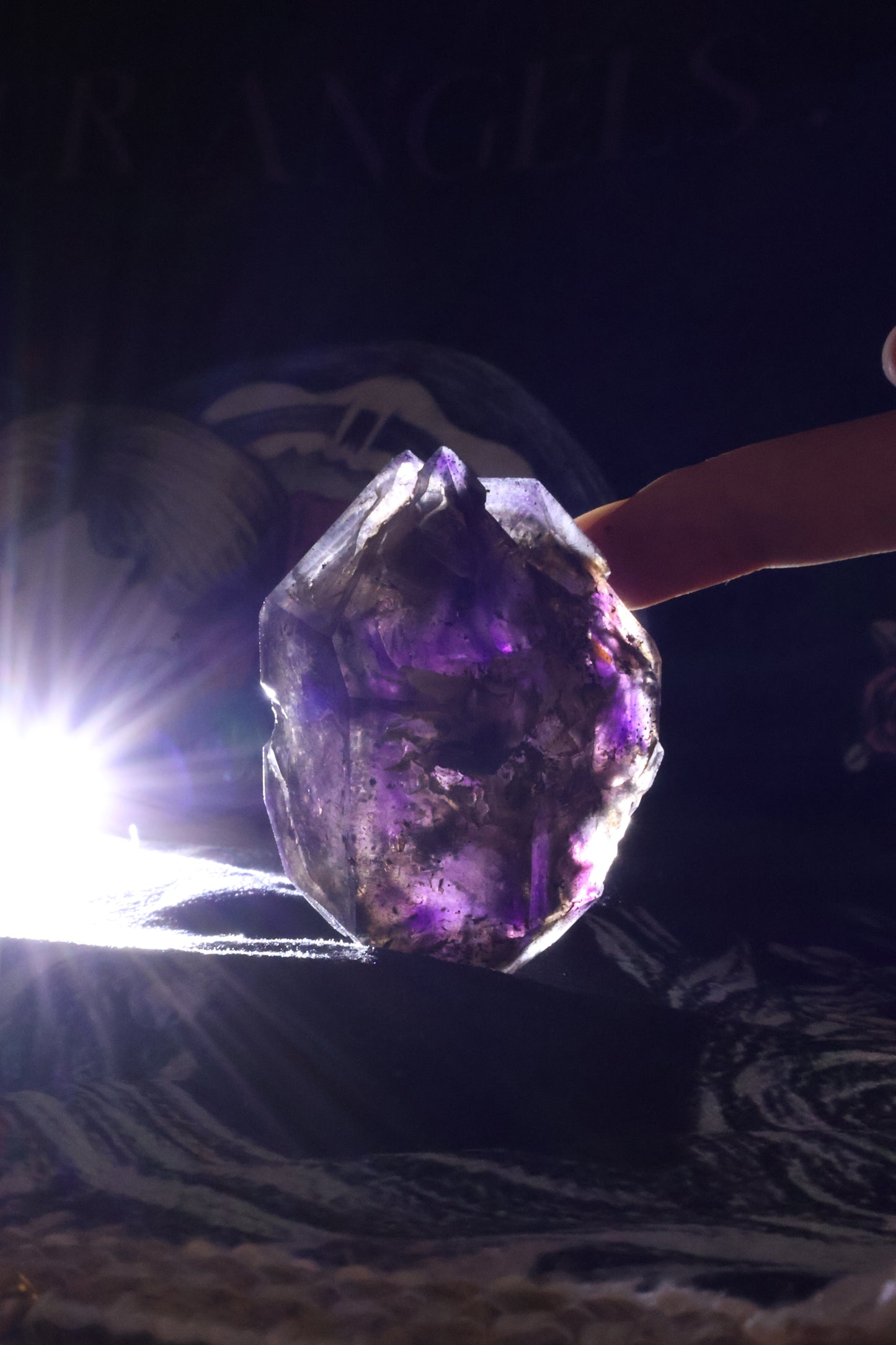 Namibia Super Seven, Deep Purple with Red Strawberry-like Mineral - 99.5g