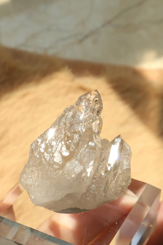 Switzerland Light Smoky Quartz, Nirvana Eroded Crystal - 17g