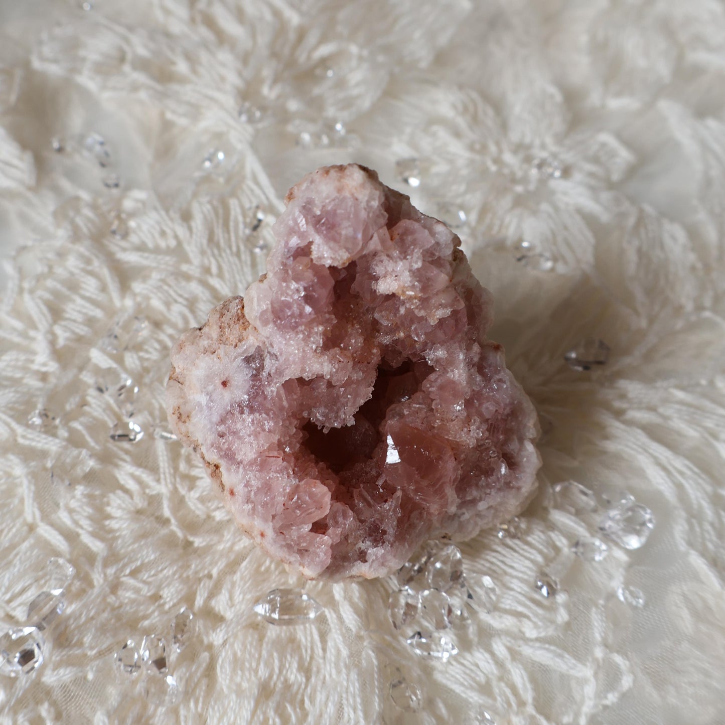 Argentina Rose Quartz Geode/Cave - 33.2g