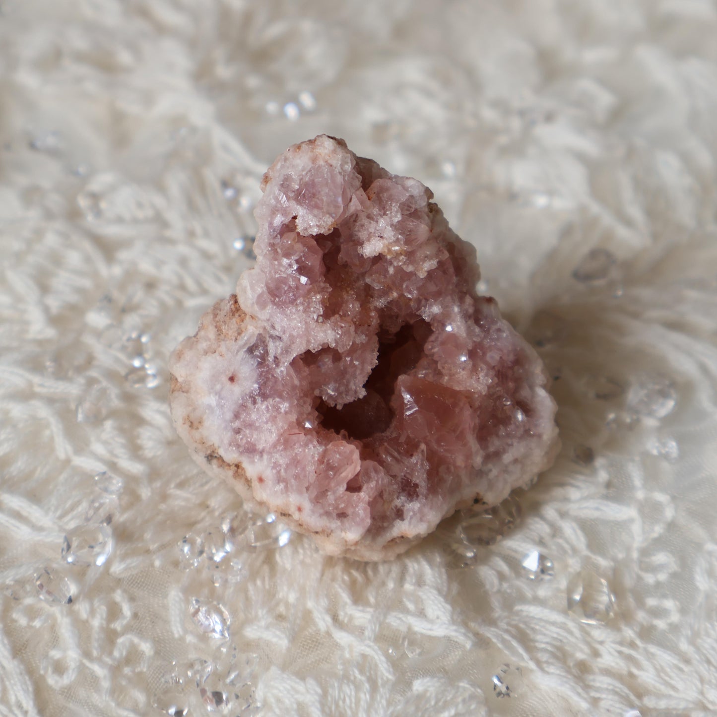 Argentina Rose Quartz Geode/Cave - 33.2g