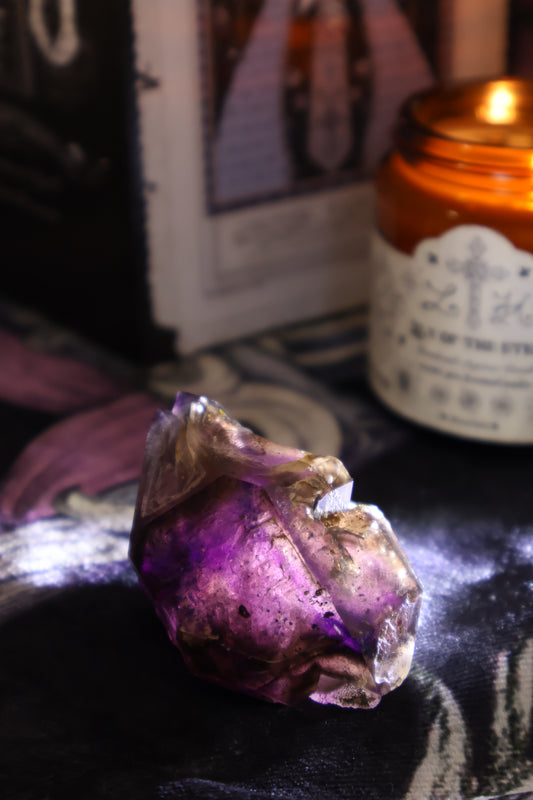 Namibia Super Seven, Deep Purple with Red Strawberry-like Mineral - 99.5g